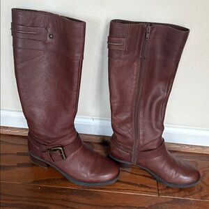 Nine West Tan Leather Boots